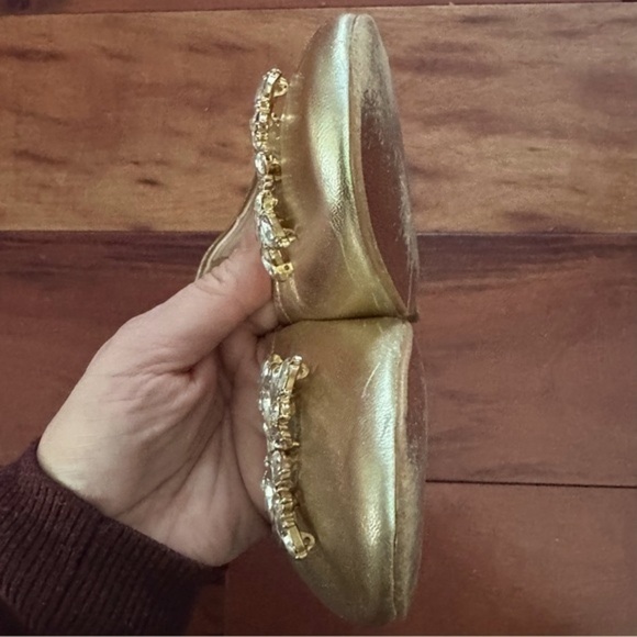 Topshop Gold Rhinestone Heels - Picture 5 of 10